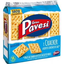 Cracker Salati Senza Granelli Gran Pavesi 560gr. (Blu)