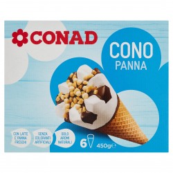 Gelato Cono Panna Conad 6Pz