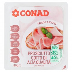Prosciutto Cotto Monoporzione - Conad 80gr Conf.