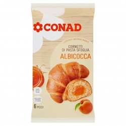 Cornetti Albicocca - Conad 6Pz
