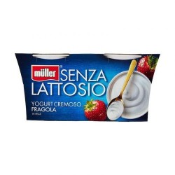 Yogurt Cremoso Fragola Muller - SENZA LATTOSIO 2x125gr.