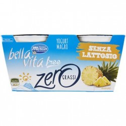 Yogurt Ananas ZERO GRASSI Bellavita - SENZA LATTOSIO 2x125gr.