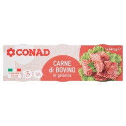 Carne Bovina in Gelatina - Conad 3X140gr
