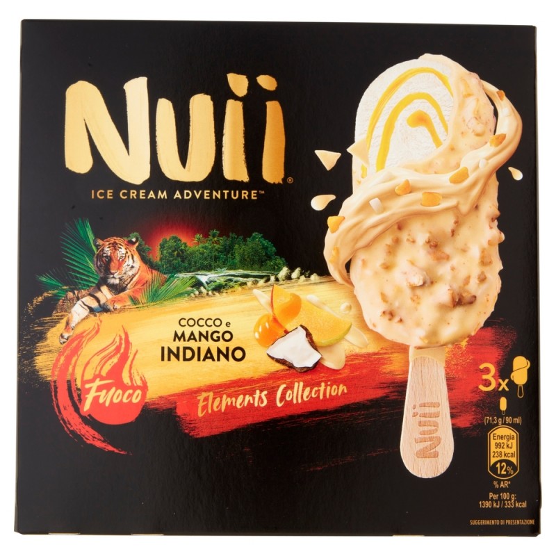 Nuii Ice Cream Mango Indiano  3X 204gr