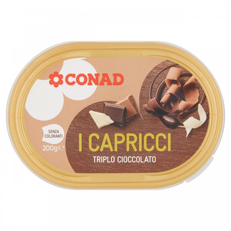 Gelato I Capricci Triplo Cioccolato - 200gr Conad